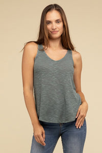 Basic V Neck Sleeveless Cami Top - 1985 the VAULT Boutique