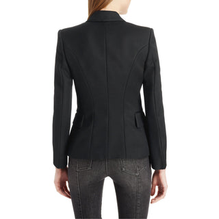 Lapel Collar Long Sleeve Blazer - 1985 the VAULT Boutique