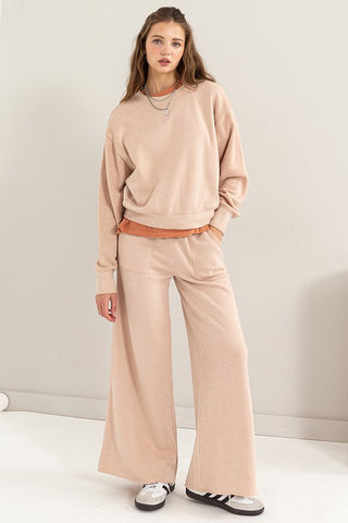 High Rise Wide Leg Drawstring Pants - 1985 the VAULT Boutique