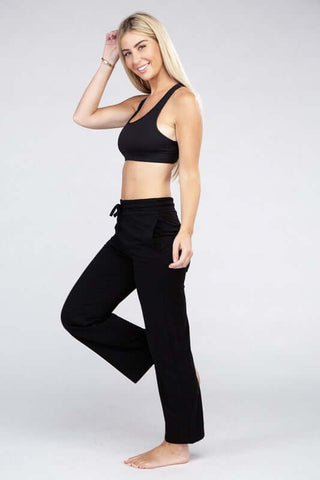 Lounge Wide Pants with Drawstrings - 1985 the VAULT Boutique