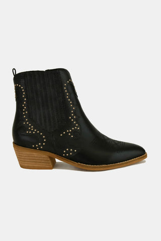 Beast Fashion Studded Detail Point Toe Boots - 1985 the VAULT Boutique