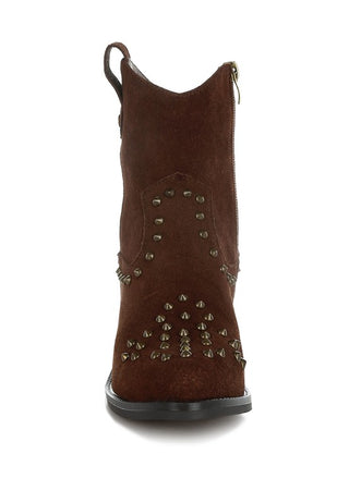 Hira Studs Embellished Cowgirl Boots - 1985 the VAULT Boutique