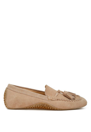 Kipstar Suede Round Toe Tassel Loafers - 1985 the VAULT Boutique