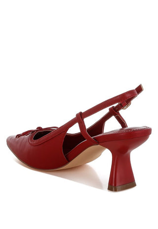 Danvers Kitten Heel Pointy Slingbacks - 1985 the VAULT Boutique