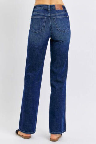 Judy Blue Full Size Tummy Control Straight Jeans Plus Size - 1985 the VAULT Boutique