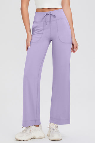 Basic Bae Full Size Drawstring High Waist Pants with Pockets - 1985 the VAULT Boutique