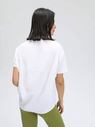 Millennia Round Neck Short Sleeve Active T-Shirt - 1985 the VAULT Boutique