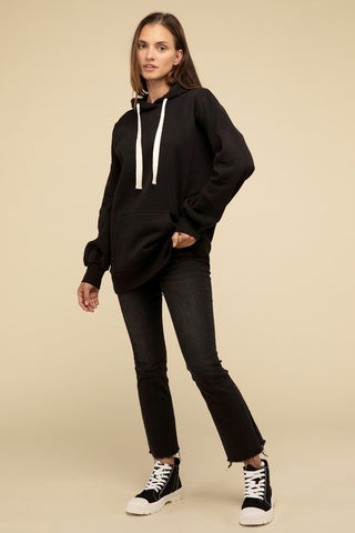 Oversized Hoodie Longline Sweatshirt - 1985 the VAULT Boutique