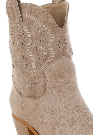 Nigel Cut Out Detail Cowgirl Boots - 1985 the VAULT Boutique