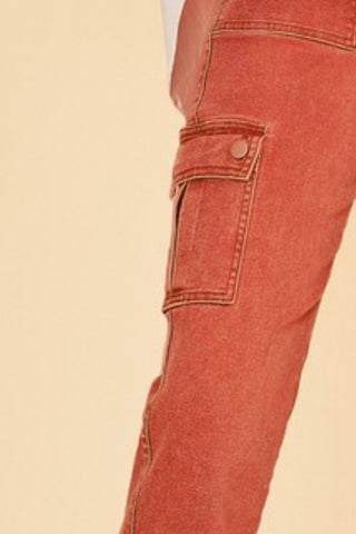 Annie Wear Straight Leg Jeans with Cargo Pockets - 1985 the VAULT Boutique