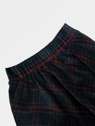 Plaid Elastic Waist Midi Skirt - 1985 the VAULT Boutique