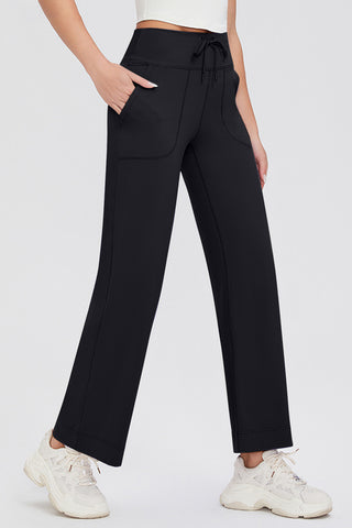 Basic Bae Full Size Drawstring High Waist Pants with Pockets - 1985 the VAULT Boutique