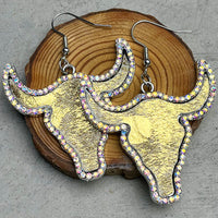 Rhinestone Bull Earrings - 1985 the VAULT Boutique