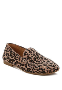 Paboa Leopard Print Flat Loafers - 1985 the VAULT Boutique