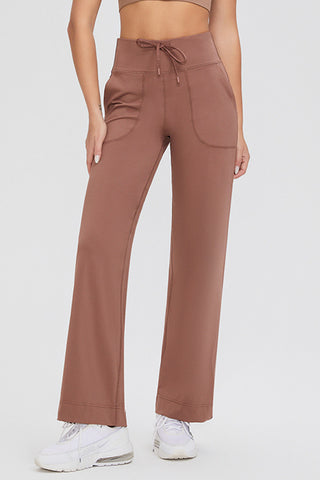 Basic Bae Full Size Drawstring High Waist Pants with Pockets - 1985 the VAULT Boutique