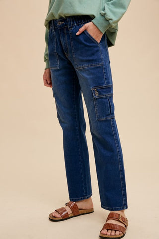 Annie Wear Straight Leg Jeans with Cargo Pockets - 1985 the VAULT Boutique