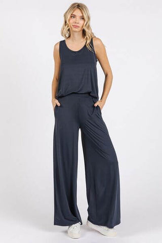 Mittoshop Yoga Air Stretch Elastic Waist Wide Leg Pants - 1985 the VAULT Boutique