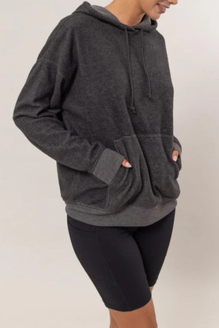 HYFVE Brushed Long Sleeve Hoodie with Kangaroo Pocket - 1985 the VAULT Boutique