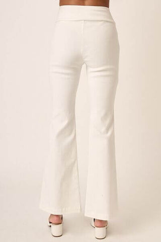 Mittoshop Surplice V Waist Flare Pants - 1985 the VAULT Boutique