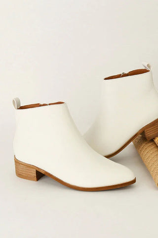 Beast Fashion PU Leather Block Heel Boots - 1985 the VAULT Boutique