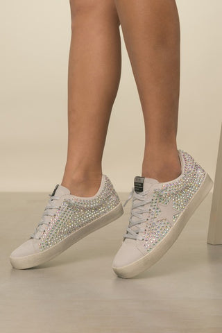 Glam Rhinestone Star Sneakers - 1985 the VAULT Boutique