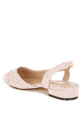 Karita Tweed Slingback Sandals - 1985 the VAULT Boutique