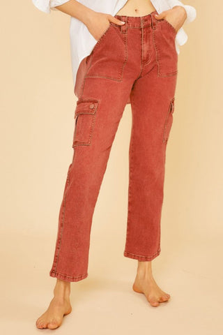 Annie Wear Straight Leg Jeans with Cargo Pockets - 1985 the VAULT Boutique