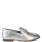 Eden Ode Rhinestone Strap Metallic Loafers - 1985 the VAULT Boutique
