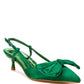 Okshak Satin Bow Slingback Sandals - 1985 the VAULT Boutique