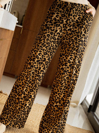 Leopard Wide Leg Pants - 1985 the VAULT Boutique