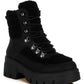 Wellerman Faux Fur Detail Chunky Hiker Boots - 1985 the VAULT Boutique