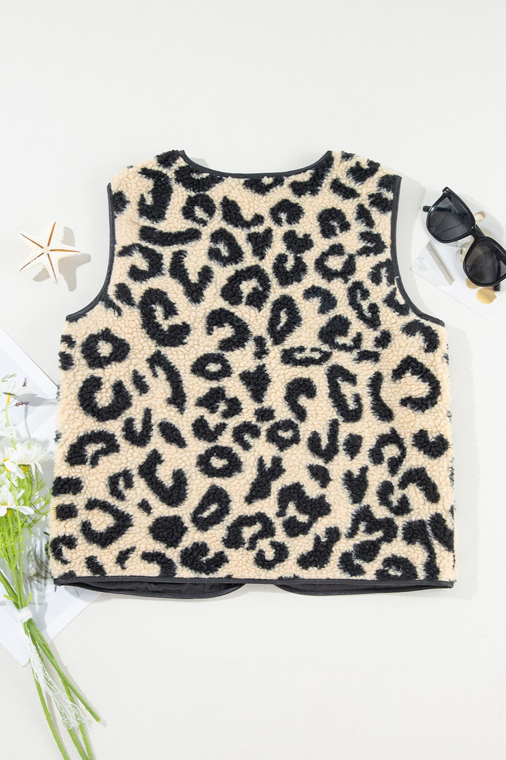 Leopard Button Up Vest Coat - 1985 the VAULT Boutique