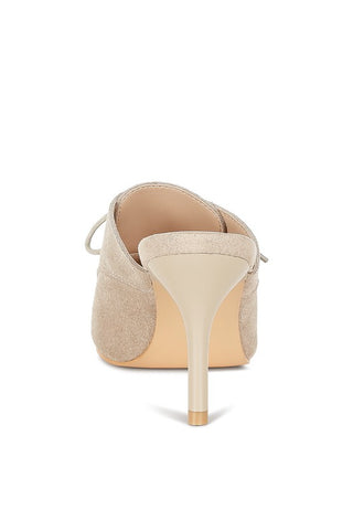 Miladi Suede Stiletto Mules - 1985 the VAULT Boutique