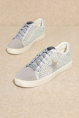 Glam Rhinestone Star Sneakers - 1985 the VAULT Boutique