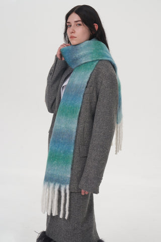 Fringe Gradient Thermal Scarf - 1985 the VAULT Boutique