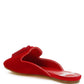 Cardinal Tassel Detail Velvet Mules - 1985 the VAULT Boutique