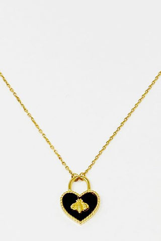 Bee Heartful Necklace - 1985 the VAULT Boutique