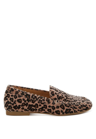 Paboa Leopard Print Flat Loafers - 1985 the VAULT Boutique