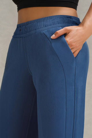 Drawstring Elastic Waist Straight Leg Pants - 1985 the VAULT Boutique