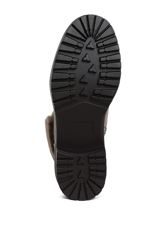 Maranta Faux Fur Collar Ankle Boots - 1985 the VAULT Boutique