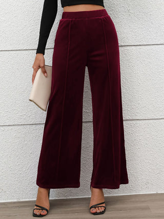 Elastic Waist Wide Leg Pants - 1985 the VAULT Boutique