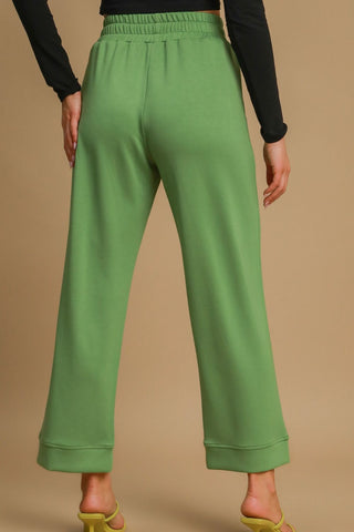 Umgee Drawstring Wide Leg Pants with Pockets - 1985 the VAULT Boutique