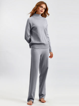 Basic Bae Turtleneck Raglan Sleeve Top and Pants Sweater Set - 1985 the VAULT Boutique