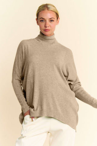 Davi & Dani Turtleneck Long Sleeve Knit Top - 1985 the VAULT Boutique