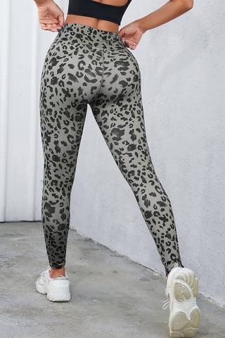 Leopard Print Wide Waistband Leggings - 1985 the VAULT Boutique