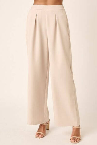 Mittoshop Inverted Pleat Detail Wide Leg Pants - 1985 the VAULT Boutique