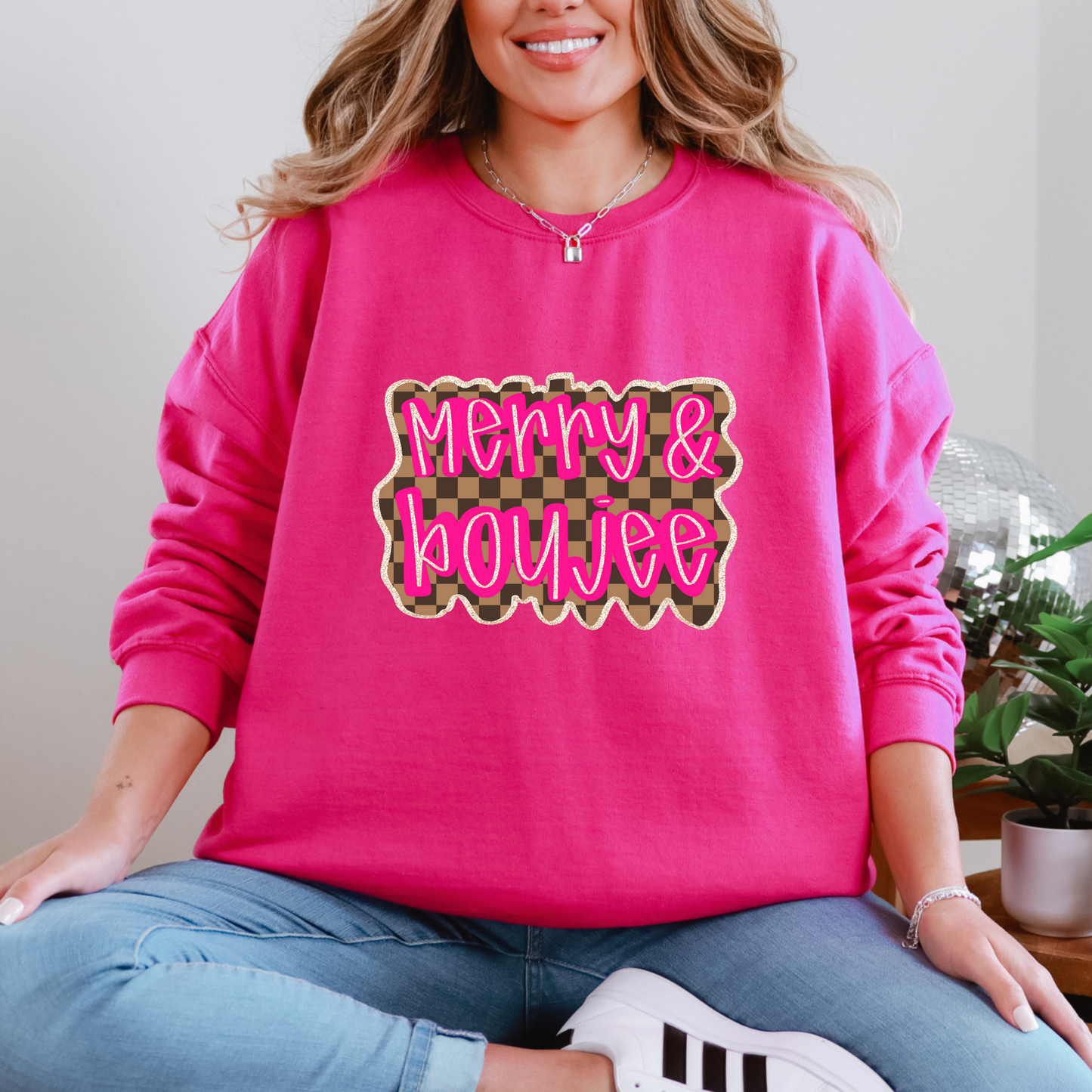 Merry & Boujee Graphic Tee and Sweatshirt