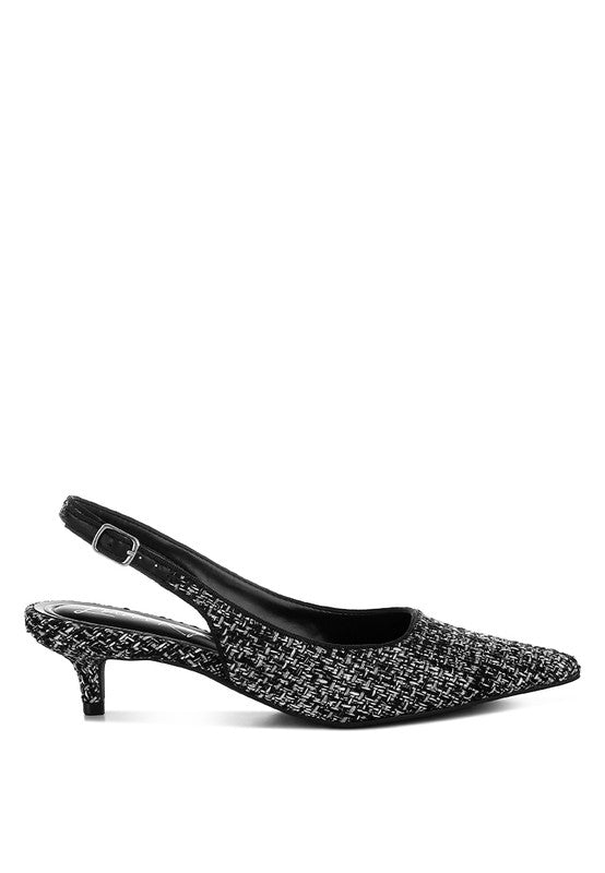 Zehra Boucle Slingback Pumps - 1985 the VAULT Boutique