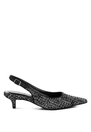 Zehra Boucle Slingback Pumps - 1985 the VAULT Boutique