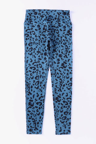 Leopard Print Wide Waistband Leggings - 1985 the VAULT Boutique